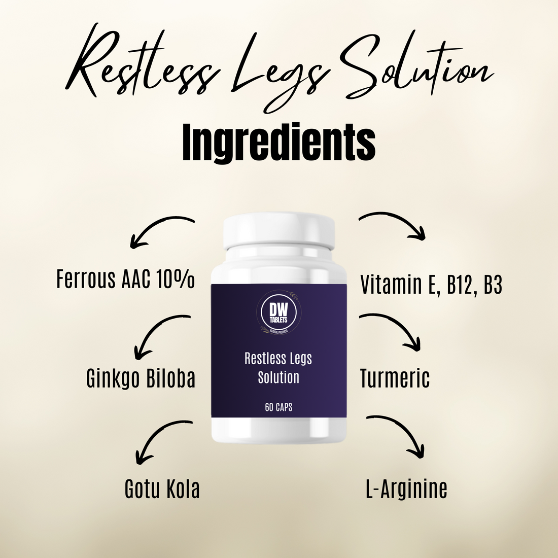 Restless Legs Solution 60 Caps DW Tablets